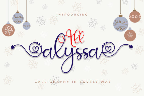 All Alyssa Font for Elegant Branding