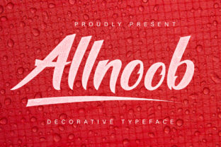 Allnoob: A Script Font for Digital Design