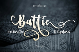 Battic Font for Creative Makers