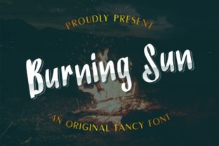 Burning Sun Font for Creative Campaigns