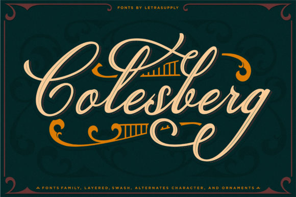 Colesberg Font for Handmade Creations