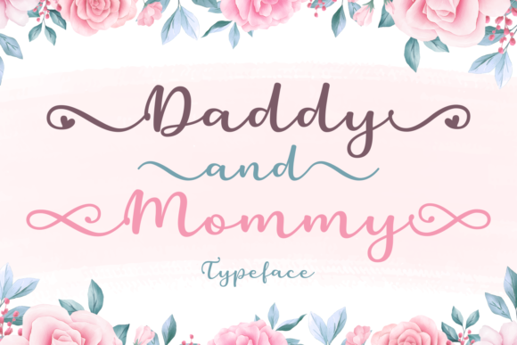 Daddy and Mommy Font for Web Design