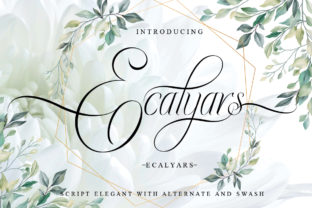 Ecalyars: Elegant Script Font