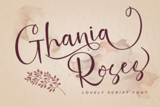 Ghania Roses Font for Elegant Branding