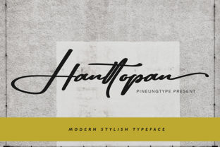 Hanttopan Font: Modern Script for Designers