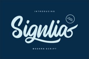 Signlia: A Script Font for Elegant Branding